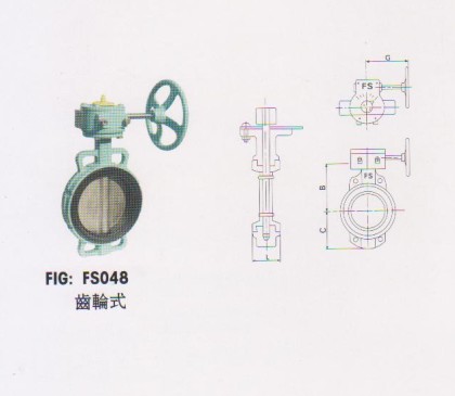 臺灣富山鑄鐵防結露渦輪蝶閥