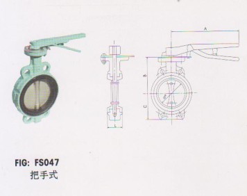 臺灣富山鑄鐵把手防結露蝶閥