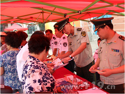 徐州消防走進社區宣傳消防知識