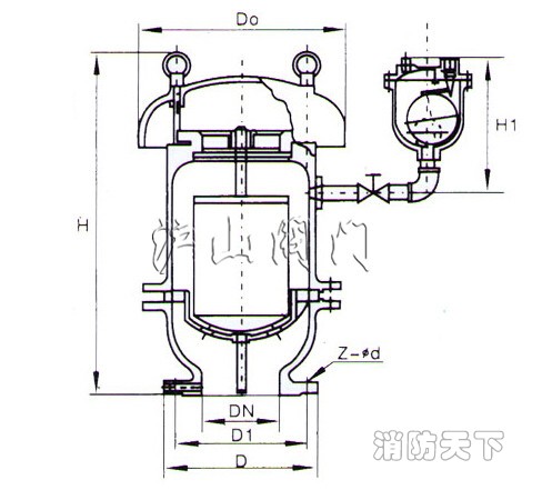 FGP4X復合式高速排氣閥結構圖