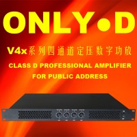 四通道公共廣播定壓D類數字功放機4x120W-4x1000W